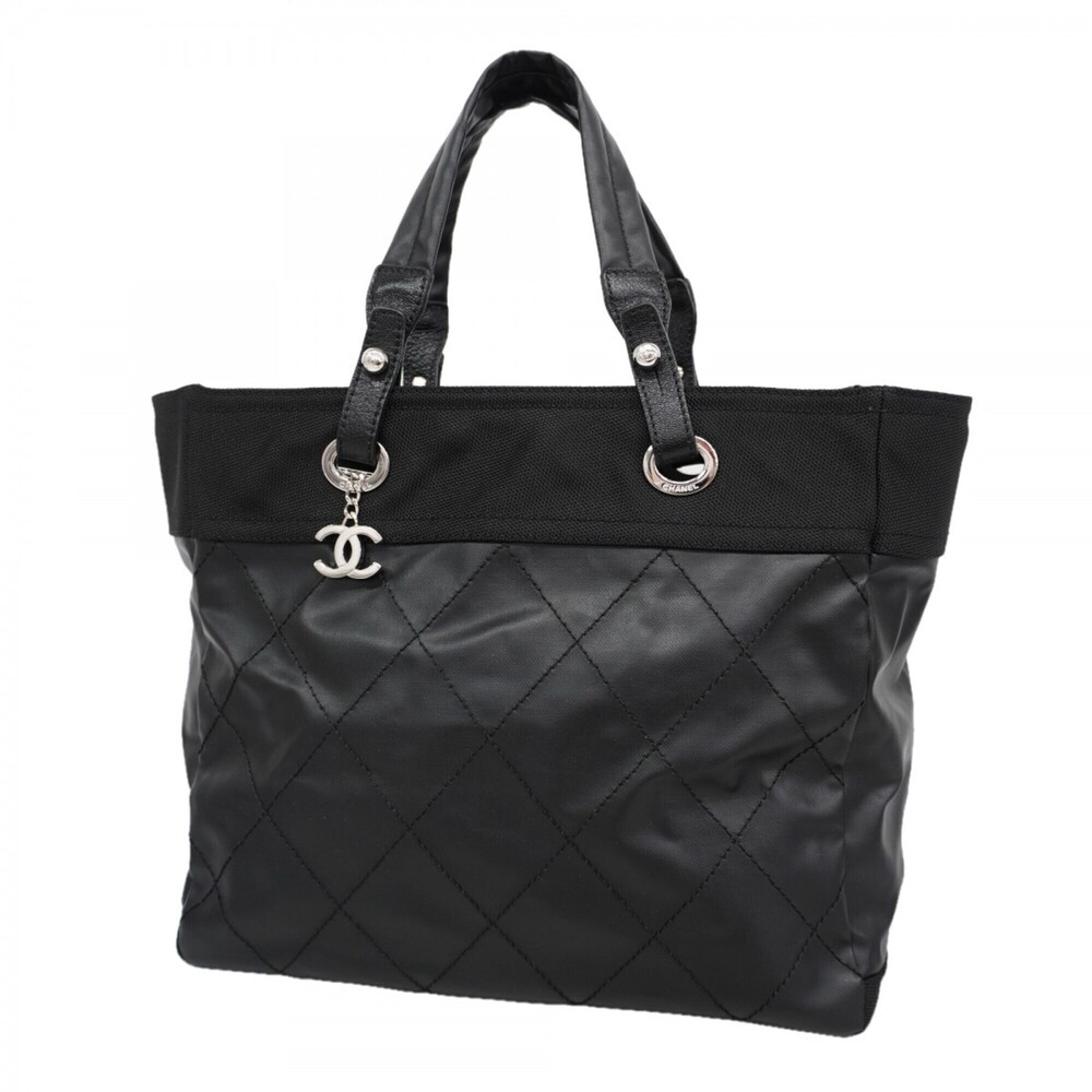 Chanel Paris Biarritz Tote Bag, Leather, Black, Women's